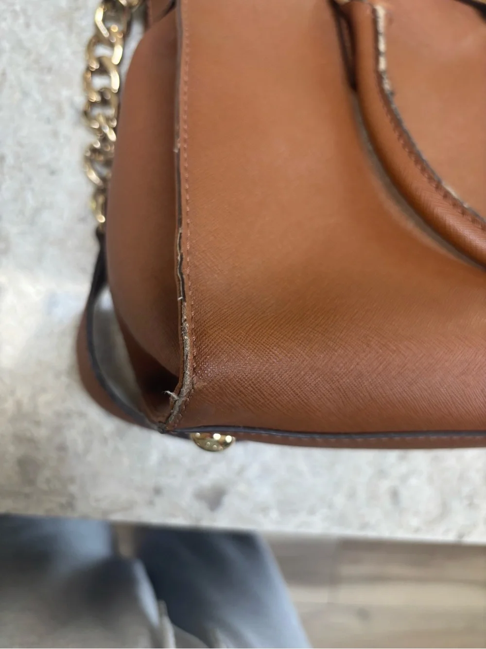 Michael Kors structured leather